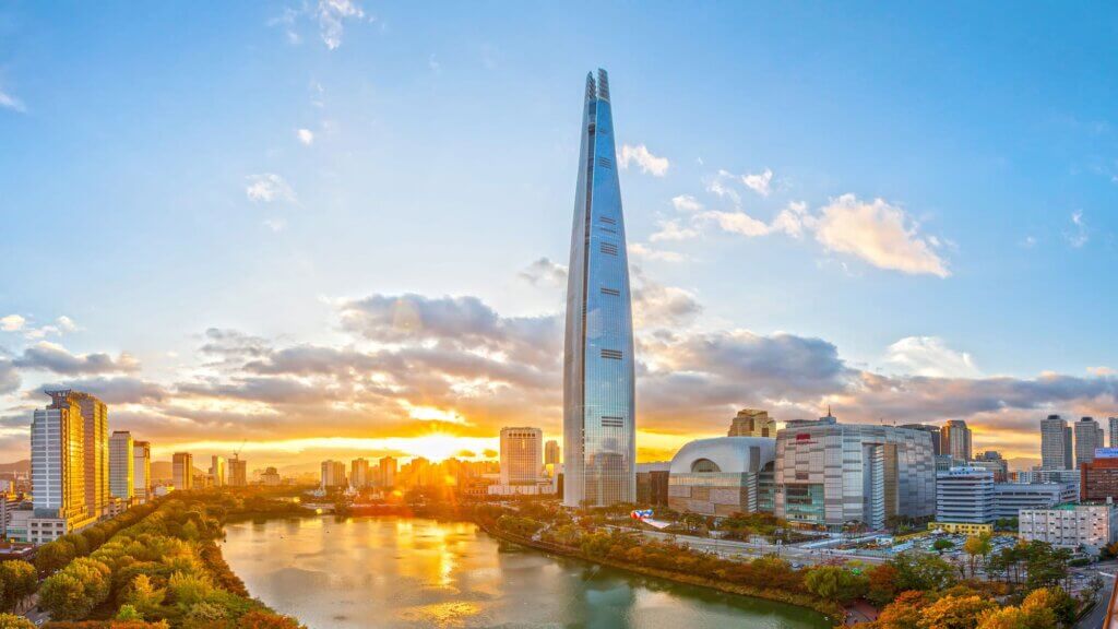 lotte tower in seoul, korea